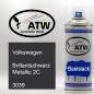 Preview: Volkswagen, Brillantschwarz Metallic 2C, 3039: 400ml Sprühdose, von ATW Autoteile West.